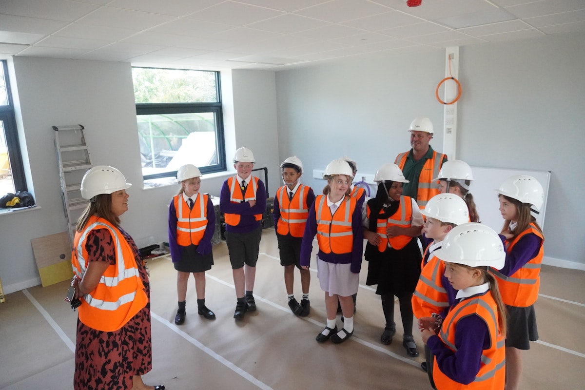 Pupils were given a guided tour by Headteacher Emma Churchman and Site Manager Adam Gillibrand
